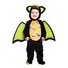 Fladdermus Grønn/Svart Bebis Maskeraddräkt X-Small (3-4 år)