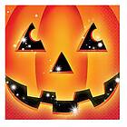 Halloween Pumpa Servetter 16-pack