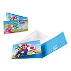 Inbjudningskort Super Mario 8-pack