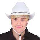 Fiestas Guirca Dallas Vit Cowboyhatt med Snöre