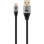 ESL USB-A till Micro-USB PS4 laddningskabel 2m