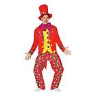 Färgglad Clown Maskeraddräkt