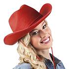 Cowboyhatt Rodeo Röd One size