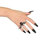Gotisk Ring i Metall Fladdermus