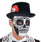 Day of the Dead Svart/Vit Mask One size