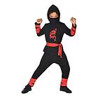 Svart Ninja Barn Maskeraddräkt år