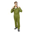 Pilot Grön Jumpsuit Maskeraddräkt