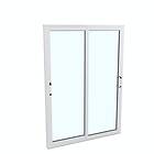 Landskap Skjutdörr Robust Året Runt 2-del Skjutdörrsparti B1450mm x H2000 Vit r 60846612