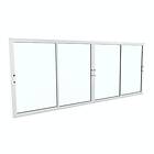 Landskap Skjutdörr Robust Året runt 2+2 Skjutdörrsparti B4847mm x H2000 Vit r 60897806