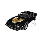 Greenlight 1979 Pontiac Firebird TA Trans Am Black with Hood Phoenix Rocky II 1979 Movie 1:24 Scale Diecast Model Car