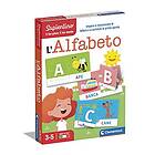 Clementoni Sapientino-Alfabeten-Pedagogiskt spel 3 år, Flashcards alfabetet, lära sig bokstäver-Made in Italy, Italiensk färg, 16768