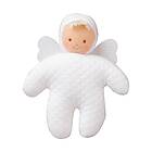 Trousselier Spädbarn leksak – första årets leksak – ängel med skallra 12 cm – perfekt födelsegåva – maskintvättbar – färg vit