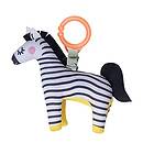 Taf Toys Dizi The Zebra Plush Sensory Toy. Soft Rattling and Jittering Motion When Baby Pulls on The Toy. Attaches to Cot or Pram. 0 Month +