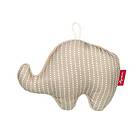 Sigikid Gripelefant, RedStars babyleksak, med skallra: greppa, upptäcka, spela, för spädbarn från födseln, artikelnr. 42951, beige-grå 13 cm