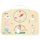 Classic World Educational Board Barometer Science for Children Weather Wind Temperature 9 el.
