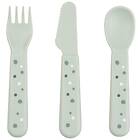 Done By Deer Bestick Set Foodie Happy Dots Grön