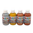 ABA Skol Effektfärg Metallfärg 4 Färger x250ml färger x 250 2420994