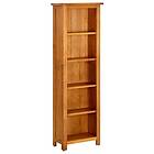 vidaXL Bokhylla 5 hyllor 45x22x140 cm massiv ek 331741