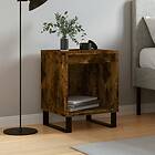 vidaXL Sängbord rökfärgad ek 40x35x50 cm konstruerat trä 830742