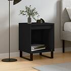 vidaXL Sängbord svart 40x35x50 cm konstruerat trä 830734