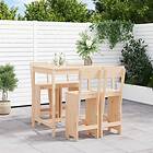 vidaXL Barmöbler för trädgården 5 delar massiv furu 3157805
