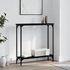 vidaXL Konsolbord svart 75x22.5x75 cm konstruerat trä 834020