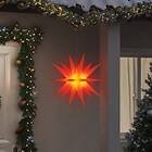 vidaXL Stjärnor med LED-belysning 3 st vikbar röd 57 cm 3190441