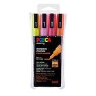 Posca PC-3M Glitter Red tones 4-set