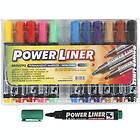 Creativ Company Power Liner Mixade Färger Spets 1,5-3 mm 12 St/1 Förp Liner, mixade färger, spets mm, st./ 1 förp. 25042