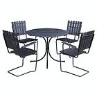 Baltic Garden Möbelset Vaxholm Round furniture set Svarte 500600-9