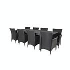 Venture Home Matgrupp Madrid 160/240 med 8 Kira Chairs Marbella Bord160/240*100*