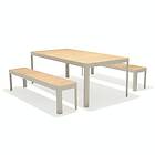 Lifestylegarden Matgrupp Portals 210 cm med 2 Bänkar table 209 benches light 43147