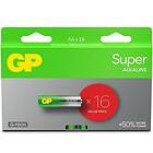 GP Batteries Super Alkaline Battery AA 15A/LR6 1,5V 16-pack