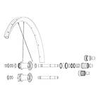 Mavic Crossmax Slr 22 Front/rear Rim Kit Silver 29´´