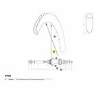Mavic Kit 12 Front/rear Cosmic Sl 65 Disc Spokes Durchsichtig 254 mm