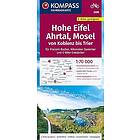 KOMPASS Fahrradkarte 3338 Hohe Eifel, Ahrtal, Mosel, von Koblenz bis Trier 1:70.