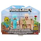 Minecraft Core Firgure 2-pack Steve & Iron Golem