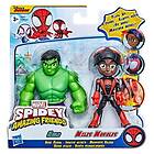 Marvel Spidey and His Amazing Friends Figur 2-Pack, Hulk and Miles Morales