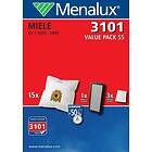 Menalux dammsugarpåsar 3101 för Miele S5 och S8 (15 st)