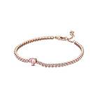 Pandora Rose Sparkling Heart Tennis Armband 18 cm 580041C01