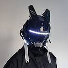 BayOne Techwear cyberpunk cosplay mask LED