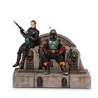 Star Wars Boba Fett and Fennec Shand on Throne Statue Delux Art Scale 1/10