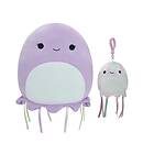 Squishmallows 9 cm Plush P14 Clip On Tie Dye Jellyfish 30 P16 Anni