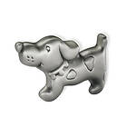 Linfalk Knopp hund, svart antik S1885-56-16
