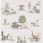 Sian Zeng Dino Wallpaper Pink Green DINO07