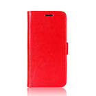 Inskal Huawei P Smart Pro Shiny Leather Flip Case Red