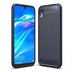 Inskal Huawei Y5 (2019) Kolfiber flexibel plastskal mörkblå