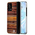 Inskal Huawei P40 Pro Pinwuyo Wood Grain Style Case Svart