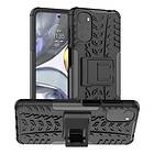 Inskal Motorola Moto G22 Cool Tire Tough Case m. Stand Svart