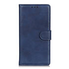 Inskal Motorola Moto G8 Power Lite Litchi Leather Wallet Case Blue